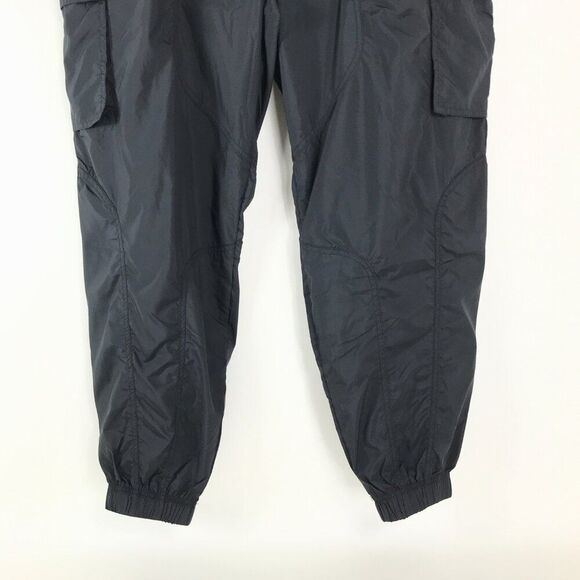 NEW Fabletics Cargo Parachute Pant Women's Plus XXL/1X Black Jogger Windbreaker - Picture 2 of 13